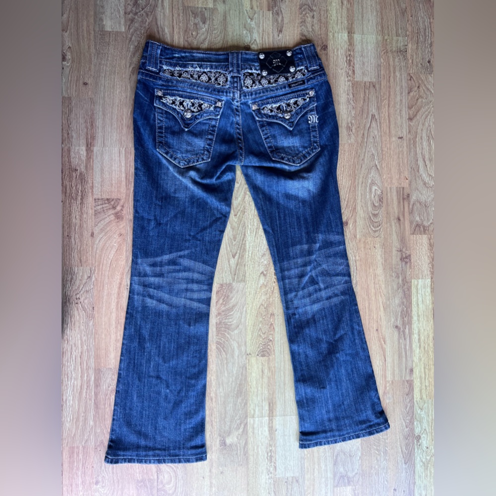 miss me jeans 28 Rhinestone western boot cut jeans